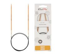 KnitPro Rundstricknadel Basix Birkenholz – 60 cm – 3,0 mm