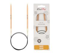 KnitPro Rundstricknadel Basix Birkenholz 80 cm/5,0 mm Braun