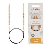 KnitPro Rundstricknadel Basix Birkenholz 80 cm × 6,5 mm Braun
