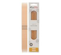 KnitPro Basix Birch Strumpfstricknadeln 5-Stücke, 20 cm Länge x 4.50 mm Stärke