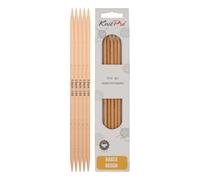 KnitPro Basix Birch Strumpfstricknadeln 5-Stücke, 20 cm Länge x 5.00 mm Stärke