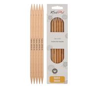 KnitPro Strumpfstricknadeln K35123 – Birkenholz, Braun, 7 mm, 20 cm, 5 Stück