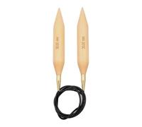 KnitPro Rundstricknadeln JUMBO – Birkenholz, mehrfarbig – 150 cm, 30 mm