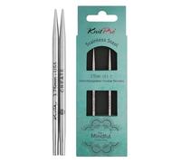 KnitPro Austauschbare Rundstricknadeln K36174 – Edelstahl 3,75 mm 10 cm (2er)