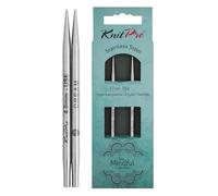KnitPro K36175 Nadel Tipps, Edelstahl, Silber, 10cm, 4mm, 2 Count