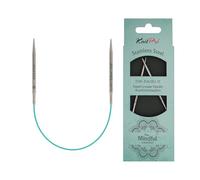 KNITPRO The Mindful Collection Kreise, 25 cm, KP36044, Silberfarben, 3.5mm