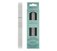 KnitPro Sockennadeln Mindful K36004 – Edelstahl 15 cm 2,75 mm – 5er Set Silber