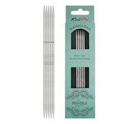 KnitPro K36005 Nadeln, Edelstahl, Silber, 15cm, 3mm, 5 Count