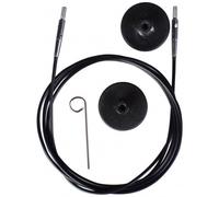 KnitPro 35 cm to Make 60 cm / 24'' Interchangeable Cable, Black