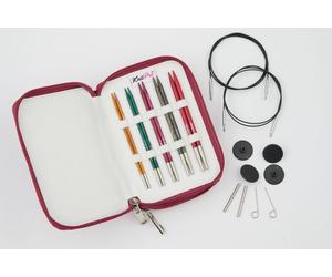 KnitPro Dreamz austauschbare Rundstricknadeln kurze Nadeln 10 cm aus Holz Set