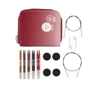 KnitPro Dreamz austauschbare Rundstricknadeln kurze Nadeln 10 cm aus Holz Set Starter Set