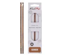 KnitPro Häkelnadel Ingwer – Tunesisch/Afghanisch, austauschbar, Holz 3,75 mm