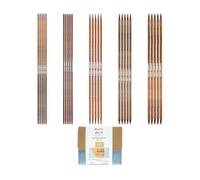 KnitPro Ginger Cubics Nadelspiel-Set - 6" (15 cm)