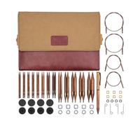 KnitPro Austauschbares Nadelset Ginger - Paar Rundstricknadeln 13 x 10 cm mit Zubehör Ginger Grande Set, für Anfänger, Profis und Geschenkbox