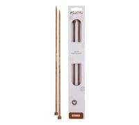 KnitPro Stricknadeln Ginger KP31145 – Holz, einseitig, 25 cm x 4,0 mm, braun