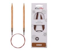 KnitPro K31095 Rundstricknadel, Wood, Braun, 7mm, 80cm