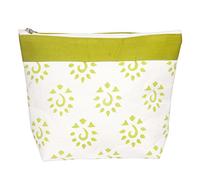 KnitPro Große Tasche mit Reißverschluss, Neongrün, 100% Baumwolle, Neon Green, 38 x 8.5 x 8.5 cm, KP12064