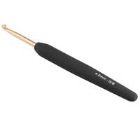 KnitPro Häkelnadel Softgriff Aluminium Schwarz/Gold 4,00 mm