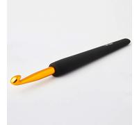 KnitPro - KnitPro Aluminium Softgrip Gold & Schwarz (4,00 mm) Häkelnadel - 1 Stück