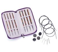 KnitPro Häkelnadel Set Symfonie Holz tunesisch, mit austauschbarem Seil