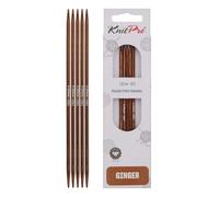 KnitPro Doppelspitz-Stricknadeln Ingwer – 12,5 cm, 3,25 mm – 5er-Pack
