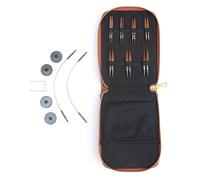 KnitPro Ginger Mini-Set mit sehr kurzen 5 cm Holz Nadelspitzen, Art. 31290