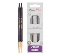 KnitPro Nadelspitzen Jadore Cubics lang austauschbar 13 cm 6,5 mm