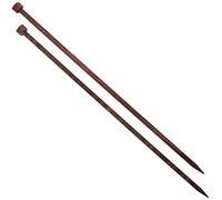 KnitPro Jackenstricknadeln Cubics Quadratisch 7,00 mm 30 cm, Rosewood, 7mm