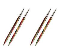 KnitPro K20408 austauschbare Strickspitzen, Holz, Sonstige, 6,5 mm & K20406 austauschbare Strickspitzen, Polyester, Sonstige, 5.5