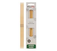 KnitPro K22124 Strumpfstricknadeln, Bamboo, Natur, 20 x 0.75 x 0.75 cm, 5 Count
