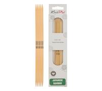 KnitPro K22128 Strumpfstricknadeln, Bamboo, Natur, 20 x 0.4 x 0.4 cm, 5 Count