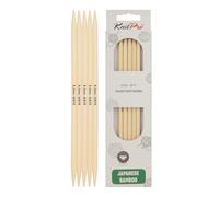 KnitPro K22132 Strumpfstricknadeln, Bamboo, Natur, 20 x 0.6 x 0.6 cm, 5 Count