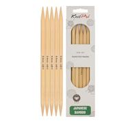 KnitPro K22135 Strumpfstricknadeln, Bamboo, Natur, 20 x 0.8 x 0.8 cm, 5 Count