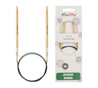 KnitPro K22209 Rundstricknadel, Bamboo, Braun, 40 cm x 5 mm