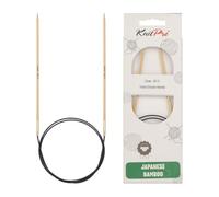 KnitPro K22243 Rundstricknadel, Bamboo, Braun, 80 cm x 2.5 mm