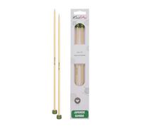 KnitPro K22308 Jackenstricknadeln, Bamboo, Braun, 25 cm x 4.5 mm, 2 Count