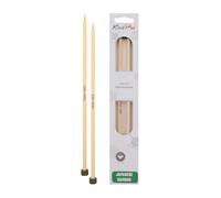 KnitPro K22331 Jackenstricknadeln, Bamboo, Braun, 30 cm x 6 mm, 2 Count