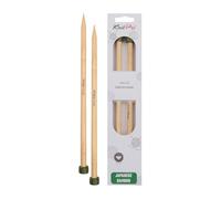 KnitPro K22335 Jackenstricknadeln, Bamboo, Braun, 30 cm x 9 mm, 2