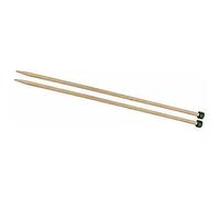KnitPro K22354 Jackenstricknadeln, Bamboo, Braun, 33 cm x 2.75 mm, 2 Count