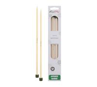 KnitPro K22360 Jackenstricknadeln, Bamboo, Braun, 33 cm x 5.5 mm, 2 Count