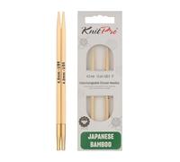 KnitPro Rundstricknadel K22403 – Bambus, Natur, 12 x 0,4 x 0,4 cm, 2 Stück