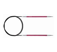 KnitPro K29075 Rundstricknadeln, Holz/Messing/Nylon, Fuchsia, 60 x 0.1 x 0.1 cm