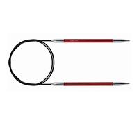 KnitPro Royale Swivel Rundstricknadel, 100 cm Länge x 5.00 mm Stärken, Rot