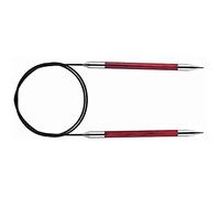 KnitPro K29139 Rundstricknadeln, Birkenholz, Messing, Mehrfarbig, 100 x 0.6 x 0.6 cm