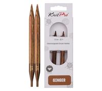 KnitPro Rundstricknadel K31232 Ginger – Holz, 8 mm, 100 mm
