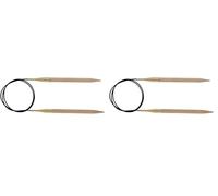 KnitPro K35311 Rundstricknadel, Bambus, Braun, 5,5 mm (Packung mit 2)