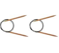 KnitPro K35344 Rundstricknadel, Birkenholz, Braun, 100 cm x 7 mm (Packung mit 2)