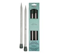 KnitPro K36269 Nadeln, Edelstahl, Silber, 40cm, 12mm, 2 Count