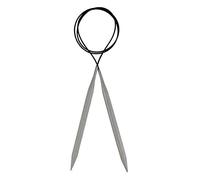KnitPro K45344 Rundstricknadel, Grau, 100 cm x 3.5 mm