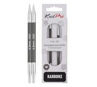 KnitPro KP41326 Spezial-Rundnadeln, auswechselbar, Holz, Schwarz/Silber, 4.50 mm